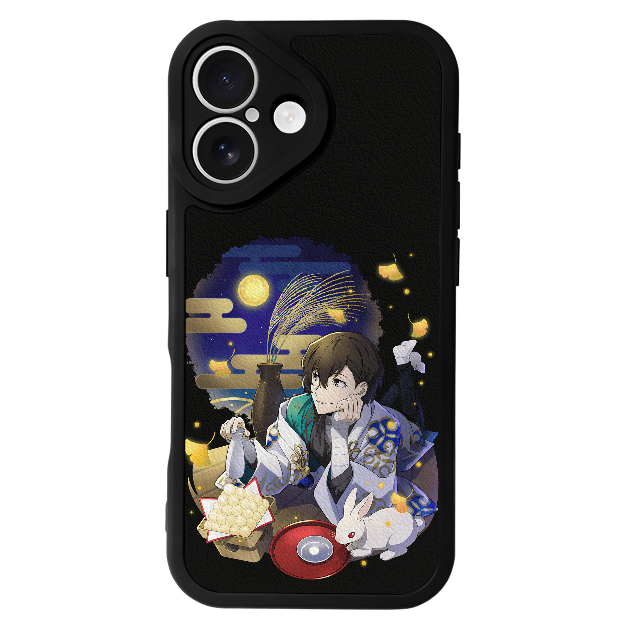 （画像用） 文豪ストレイドッグス Bungo Stray Dogs 【iPhone 16シリーズ対応】シリコンスマホケース（レザー調） 材質：シリコン